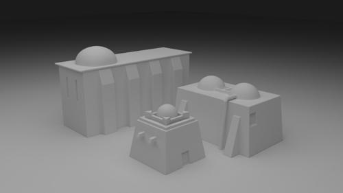 Very tiny Star Wars Buildings Model-Pack preview image